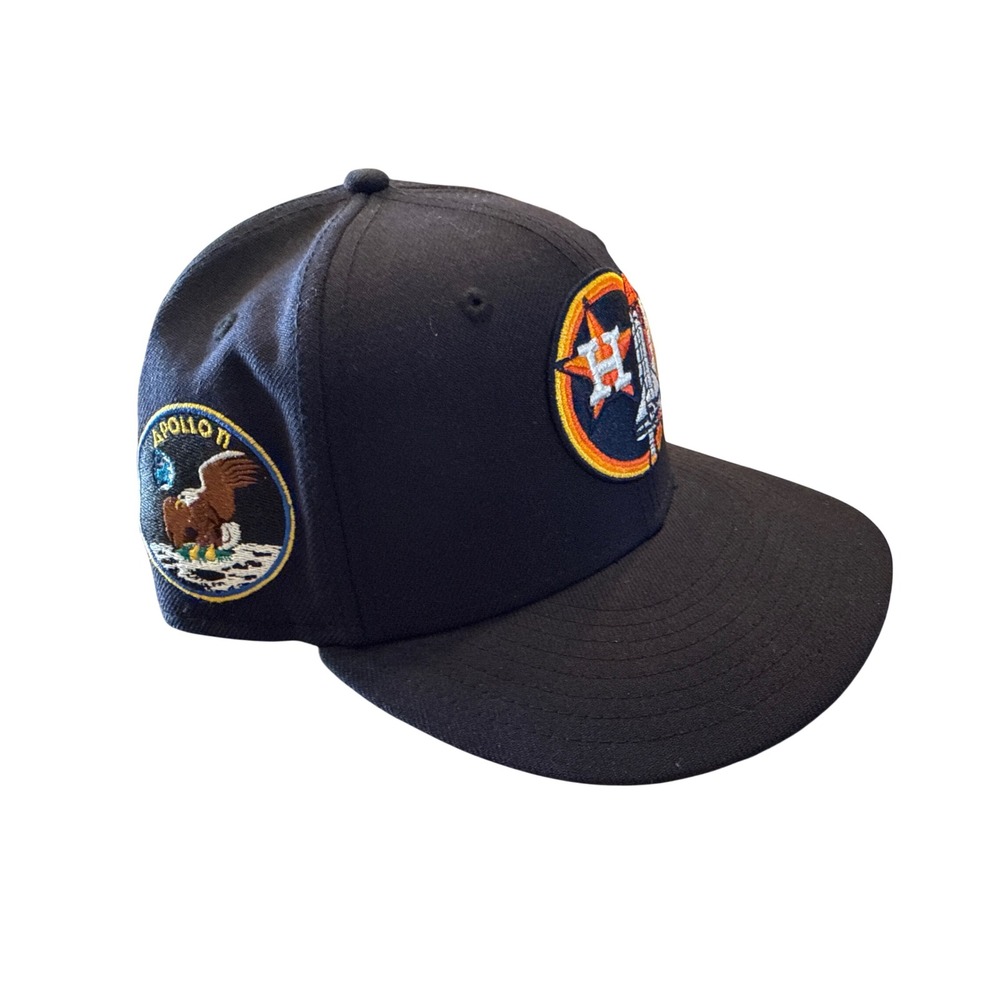 New Era 59FIFTY Houston Astros Apollo 11 Space Shuttle Fitted Hat Navy Blue 7